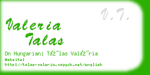 valeria talas business card